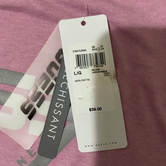 GUESS CROP ACTVE TEE SIZE L - Picture 2 of 3